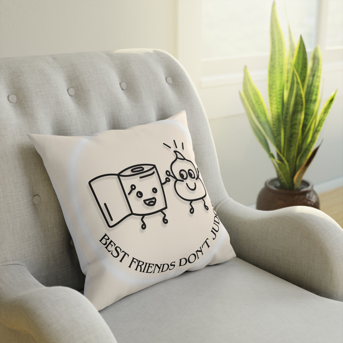 Zierkissen – Best Friends don’t judge