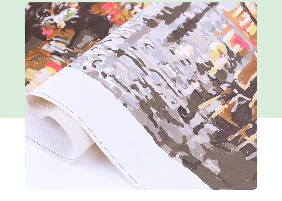 Malen nach Zahlen – Waldtraum auf Leinwand