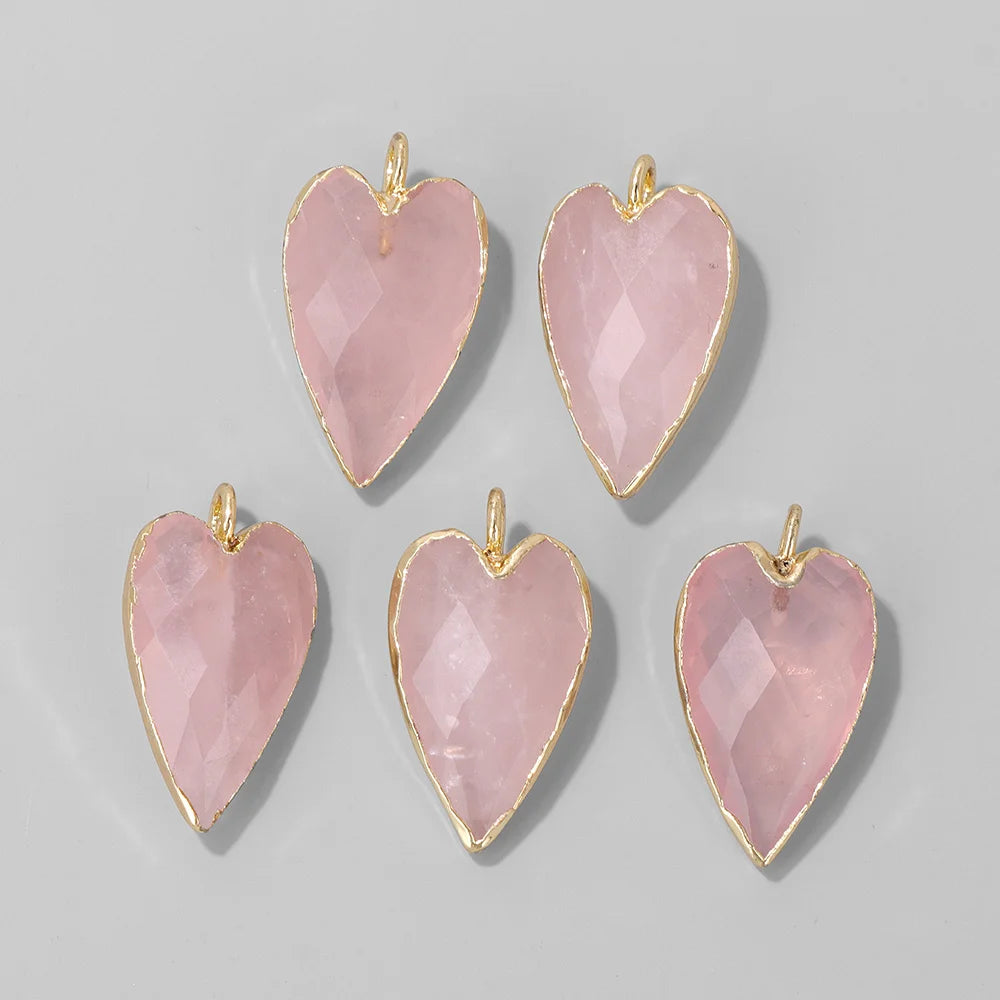Herzanhänger aus Rosenquarz – zauberhaftes Schmuckstück - sunny.side-Productions