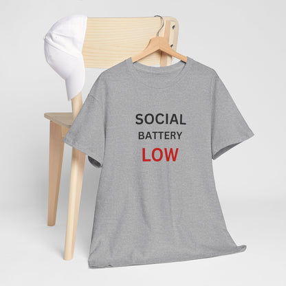 T-Shirt – Social Battery Low