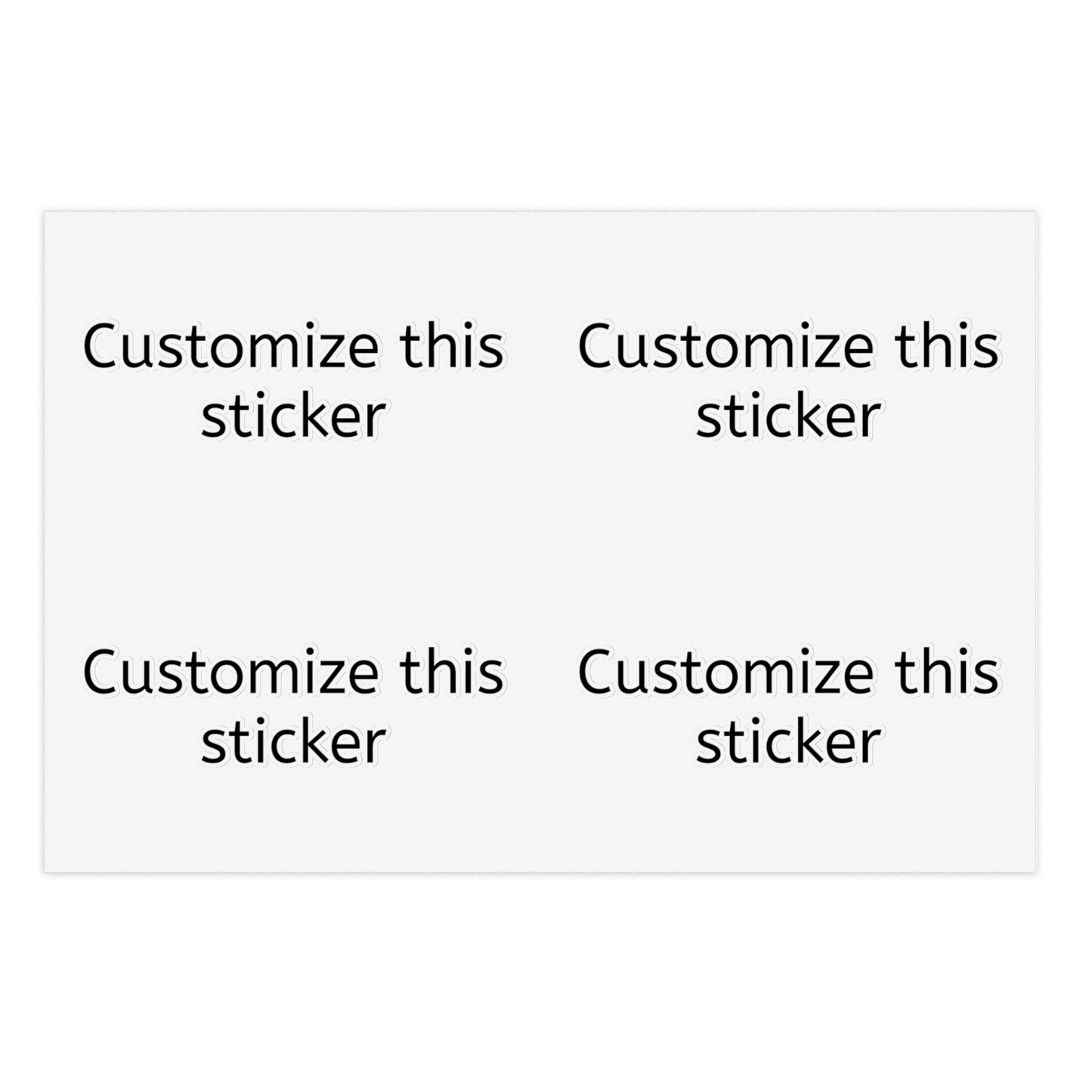 Customizable Sticker Sheets