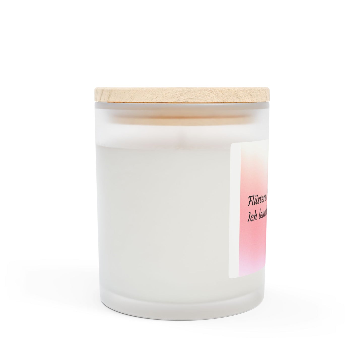 Oase der Ruhe – Frosted- Glas Kerze - sunny.side-Productions