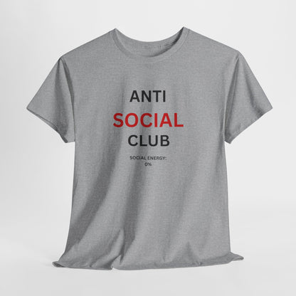 T-Shirt – Anti Social Club „Social Energy 0%“