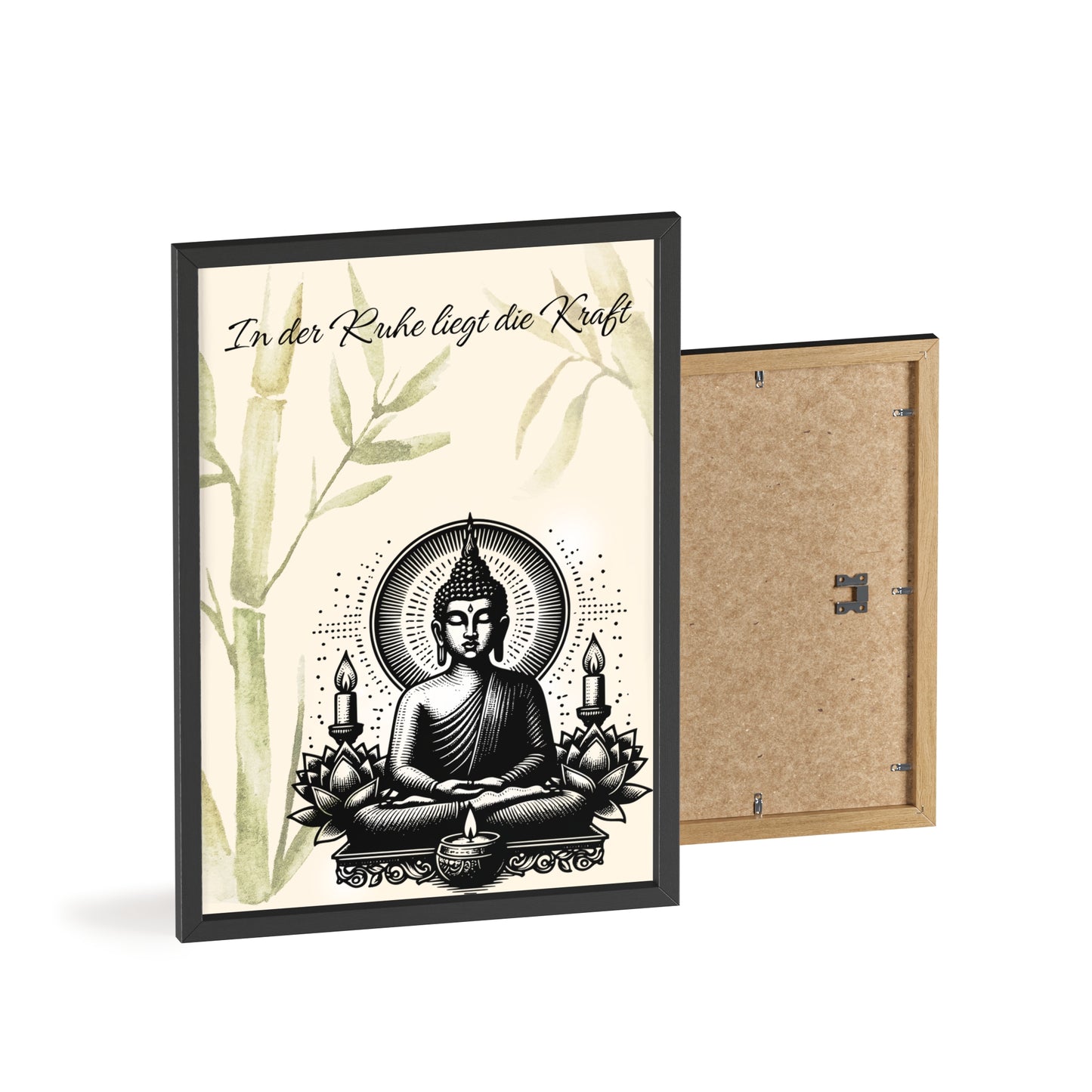 Spirituelles Poster- „In der Ruhe liegt die Kraft - sunny.side-Productions