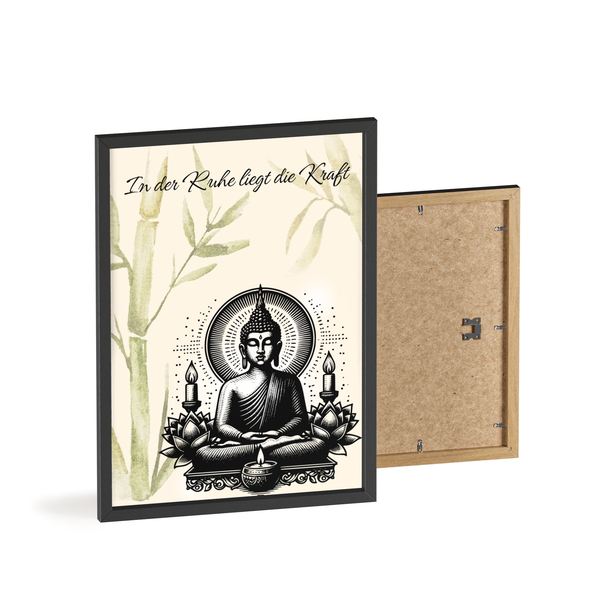Spirituelles Poster- „In der Ruhe liegt die Kraft - sunny.side-Productions