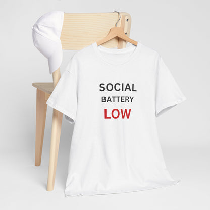 T-Shirt – Social Battery Low