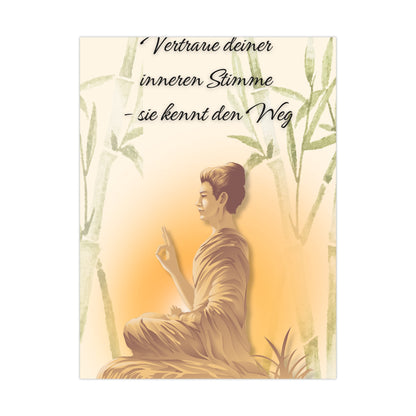 Poster – Vertraue deiner inneren Stimme