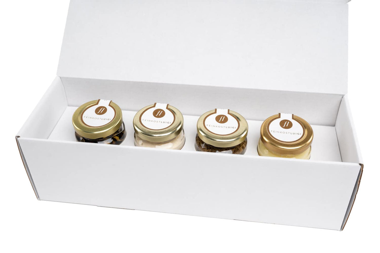 Feinkost Luigi - TRÜFFELBOX mit Trüffel Carpaccio, Saucen mit schwarzen und weißen Trüffeln & Trüffelbutter