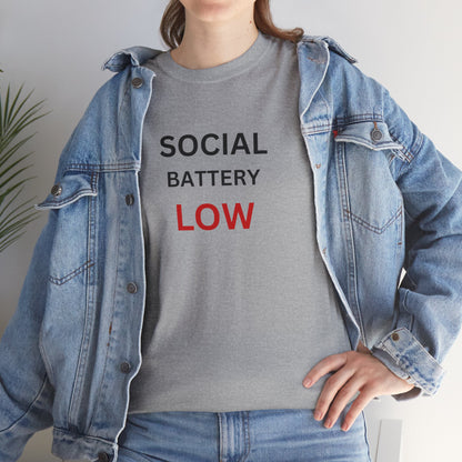 T-Shirt – Social Battery Low