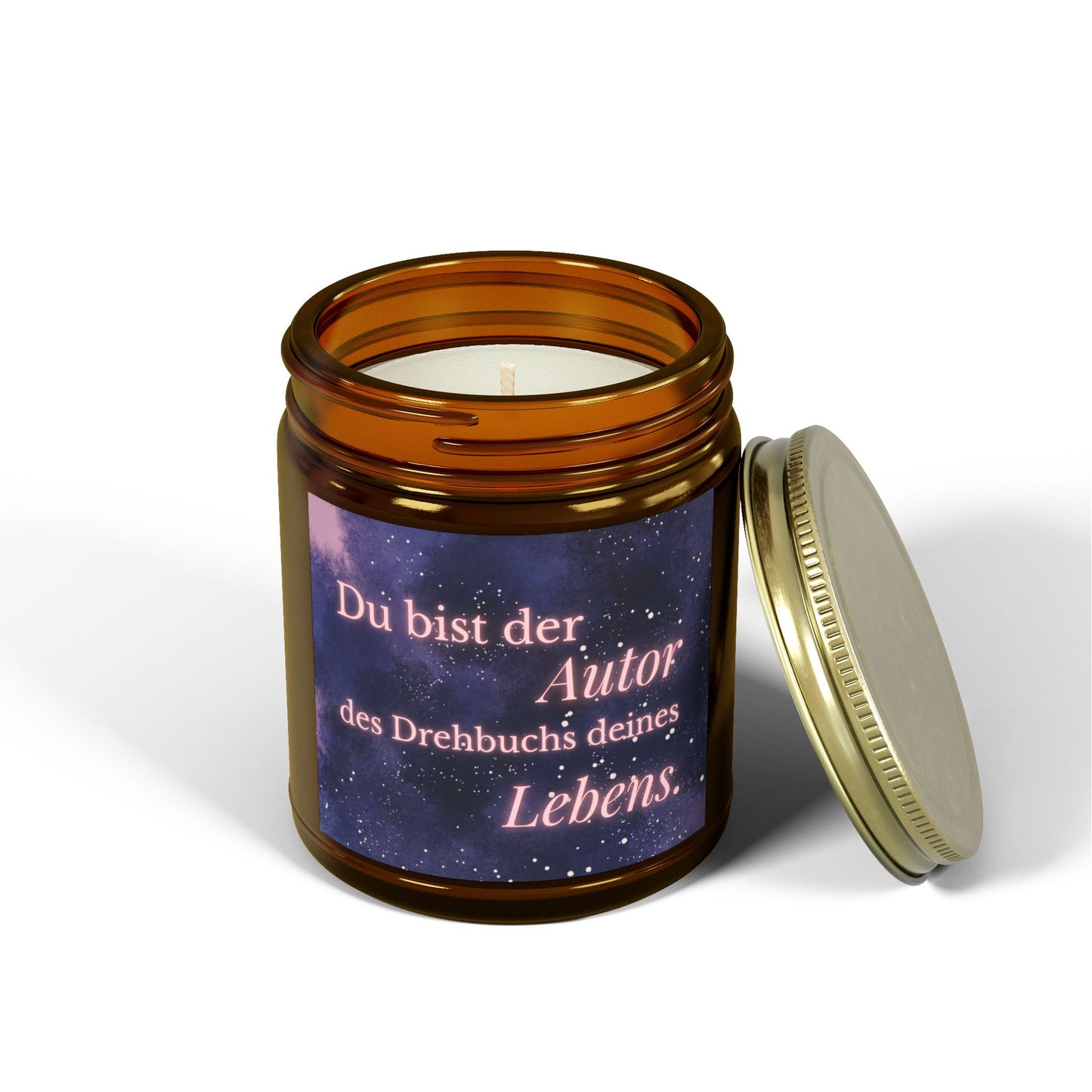 Kerze- Du bist der Autor deines Lebens