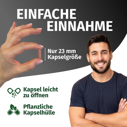 Shilajit Original Himalaya - Hochdosiert: 13.000 mg Shilajit pro Tagesdosis (10:1 Extrakt) +50% Fulvinsäure +12% Huminsäure - 3 Monate Vorrat (180 Kapseln) - Ohne Zusätze - Green Naturals®
