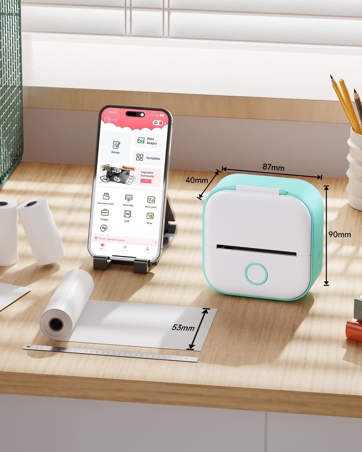 Kompakt, kreativ, kabellos – dein Mini-Thermodrucker - sunny.side-Productions