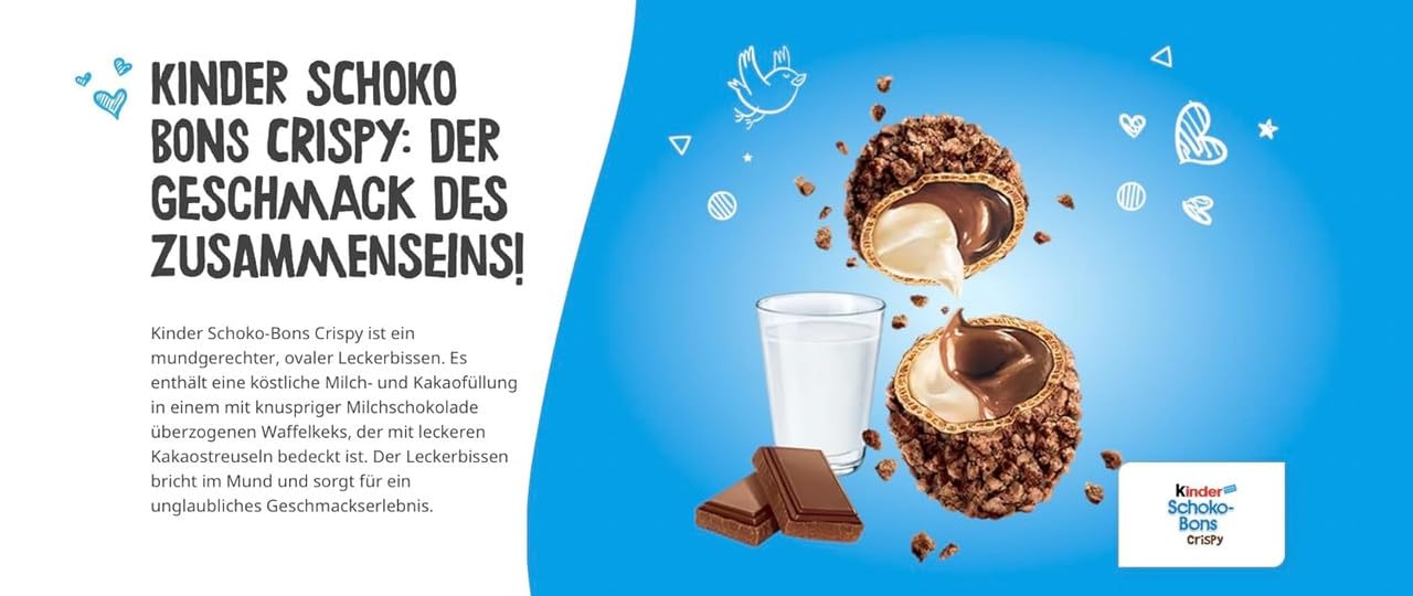 Kinder Schoko Bons Crispy – Der knusprige Schokoladenzauber! - sunny.side-Productions
