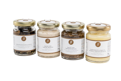 Feinkost Luigi - TRÜFFELBOX mit Trüffel Carpaccio, Saucen mit schwarzen und weißen Trüffeln & Trüffelbutter