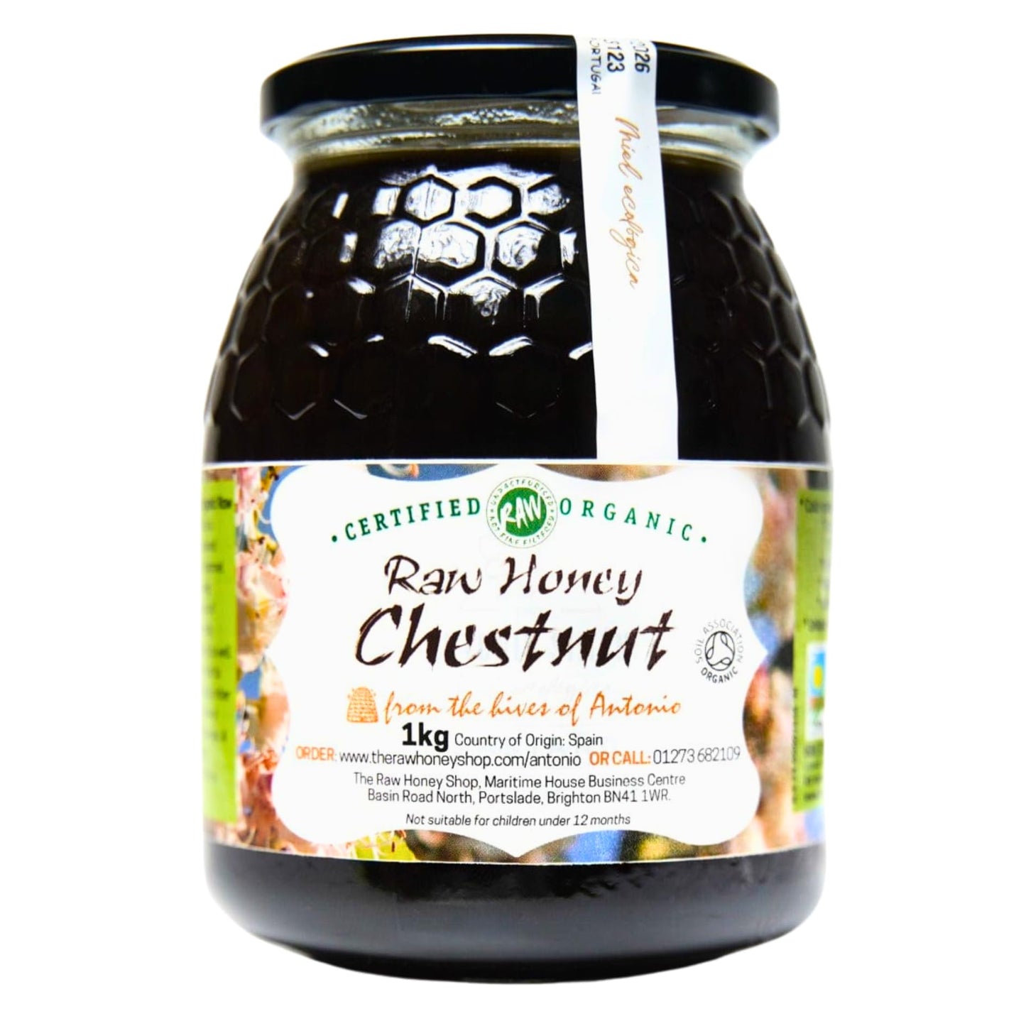 Antonio's Raw Certified Organic Wild Lavender Honey |Pure Wilderness Honey |Unpasteurised |Single Origin |The Raw Honey Shop |(1kg)