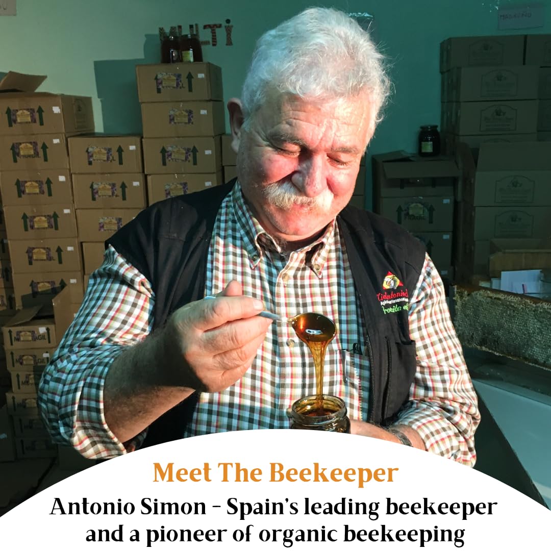 Antonio's Raw Certified Organic Wild Lavender Honey |Pure Wilderness Honey |Unpasteurised |Single Origin |The Raw Honey Shop |(1kg)