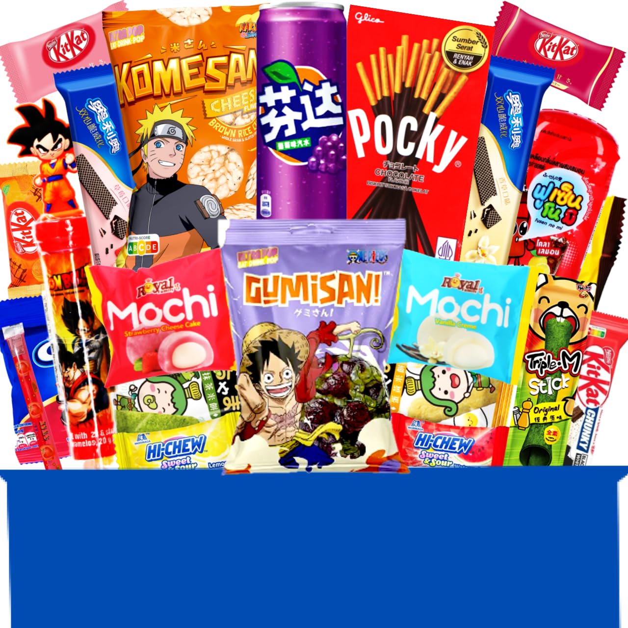 Asiatische Süßigkeiten Box - Japanische, Koreanische, Vietnamesische & mehr Süssigkeiten - Asiatische Snacks & Süßigkeiten aus aller Welt Box (XL)