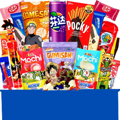 Asiatische Süßigkeiten Box - Japanische, Koreanische, Vietnamesische & mehr Süssigkeiten - Asiatische Snacks & Süßigkeiten aus aller Welt Box (XL)