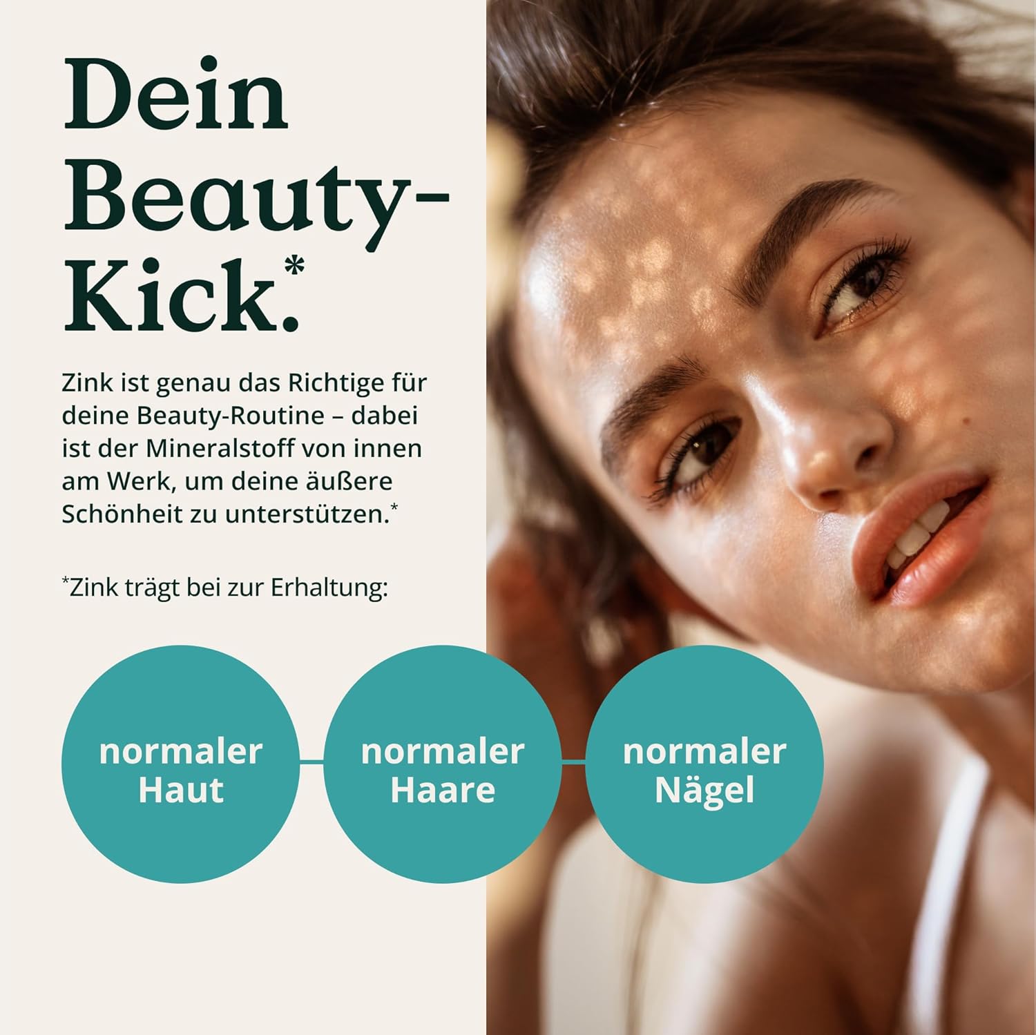 NATURE LOVE® Hyaluron Kapseln mit Zink - Hochdosiert mit 500mg - für Haut, Haare & Nägel - 90 Hyaluronsäure Kapseln - Vegan, Laborgeprüft, ohne unerwünschte Zusätze & in Deutschland produziert