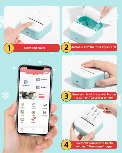 Kompakt, kreativ, kabellos – dein Mini-Thermodrucker - sunny.side-Productions