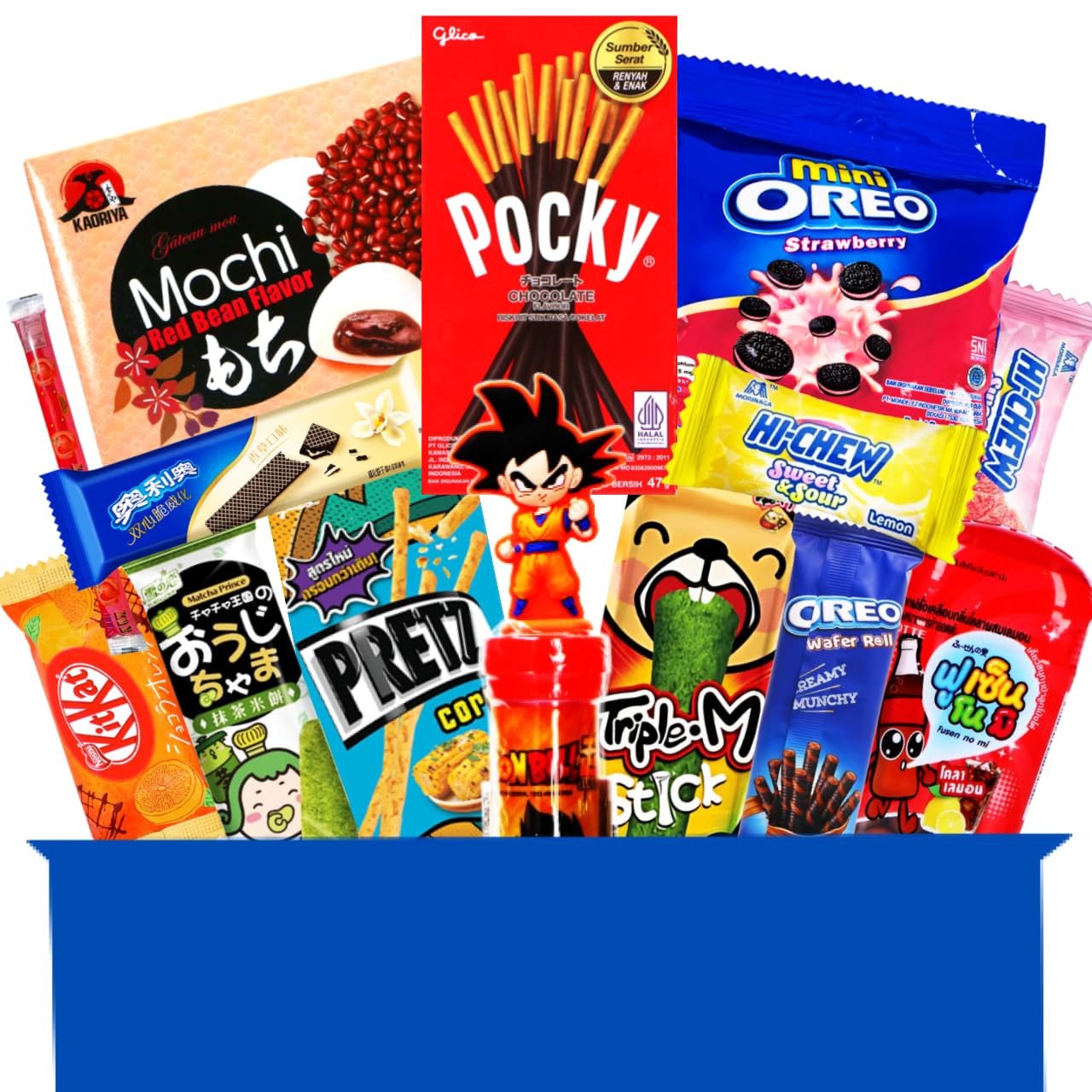 Asiatische Süßigkeiten Box - Japanische, Koreanische, Vietnamesische & mehr Süssigkeiten - Asiatische Snacks & Süßigkeiten aus aller Welt Box (XL)