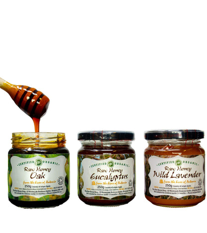 Antonio's Raw Certified Organic Wild Lavender Honey |Pure Wilderness Honey |Unpasteurised |Single Origin |The Raw Honey Shop |(1kg)