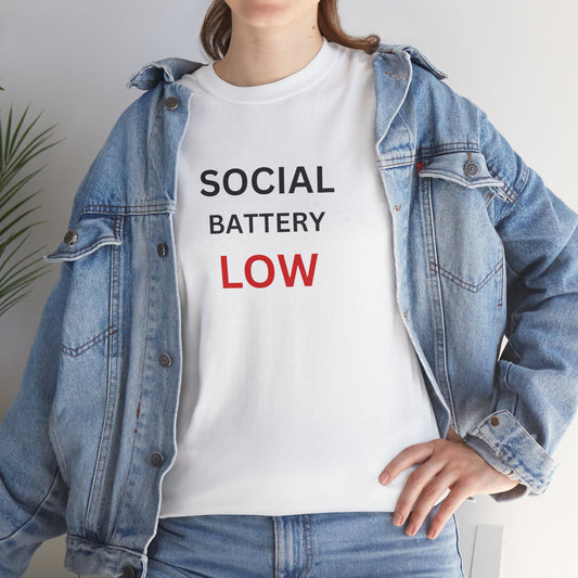 T-Shirt – Social Battery Low