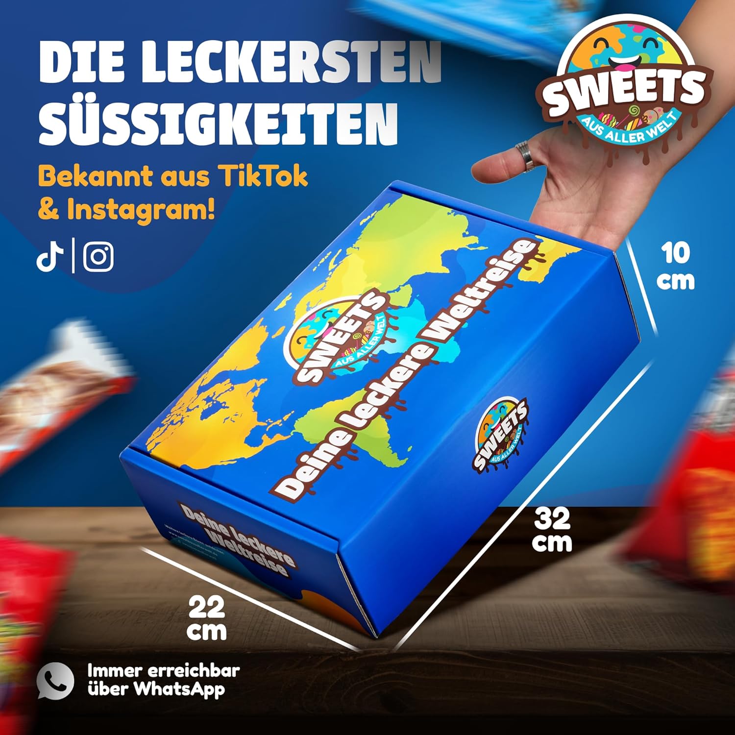 Asiatische Süßigkeiten Box - Japanische, Koreanische, Vietnamesische & mehr Süssigkeiten - Asiatische Snacks & Süßigkeiten aus aller Welt Box (XL)