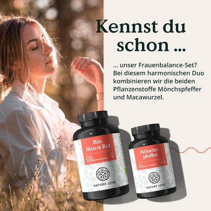 NATURE LOVE® Mönchspfeffer Kapseln - 240 Stück - 4:1 Extrakt aus Original Vitex Agnus Castus - Hochdosiert mit 10mg je Kapsel, Ohne unnötige Zusätze, vegan, laborgeprüft, in Deutschland produziert