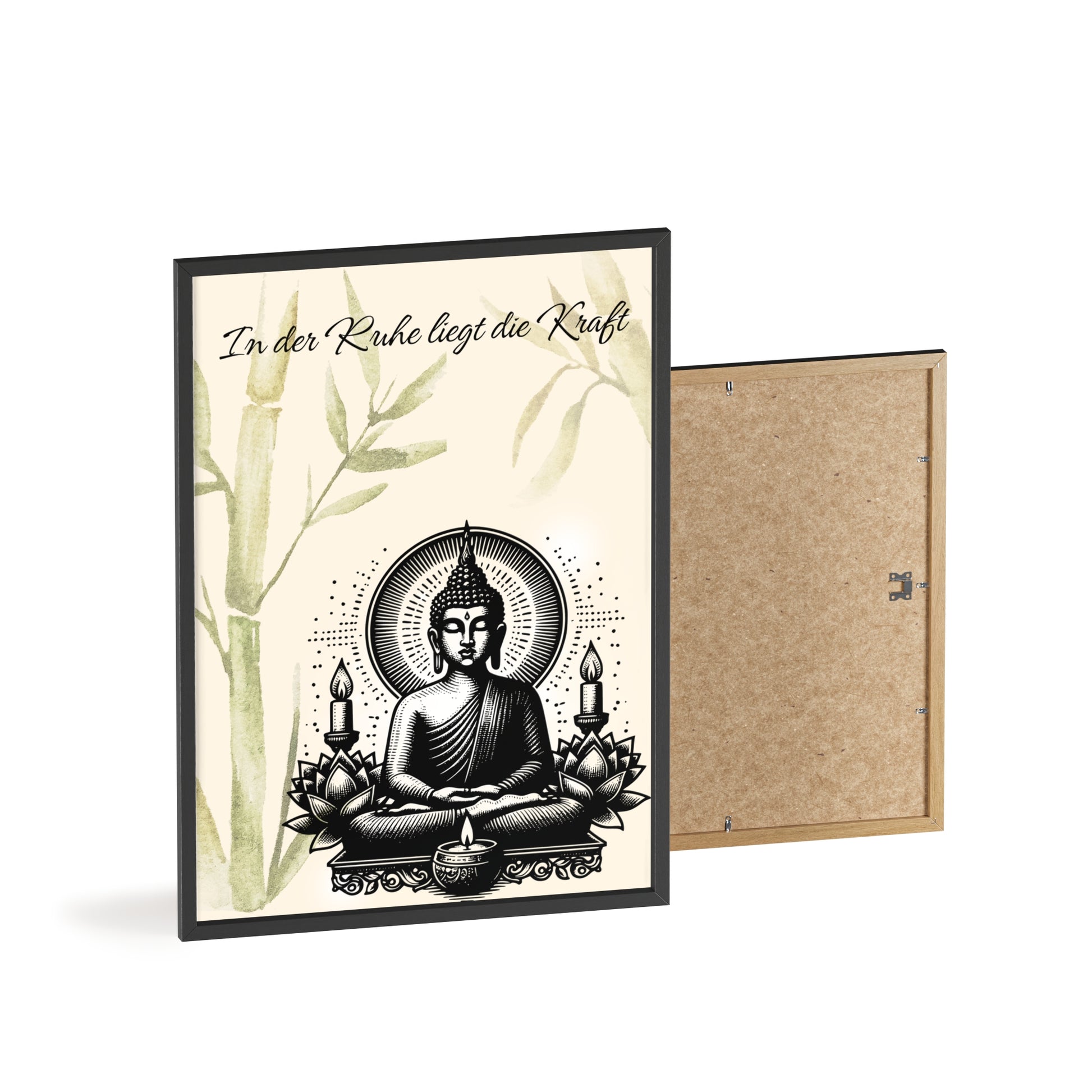 Spirituelles Poster- „In der Ruhe liegt die Kraft - sunny.side-Productions