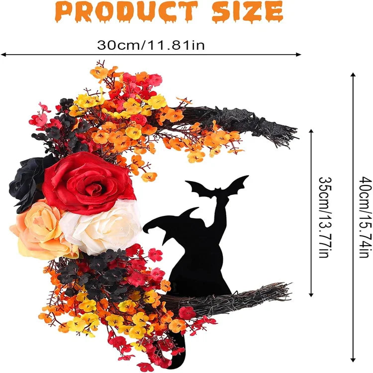 Halloween-Kranz – Mystischer Halbmond