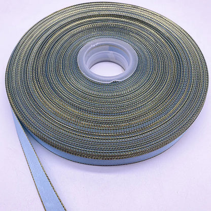 Satinband mit goldenem Rand