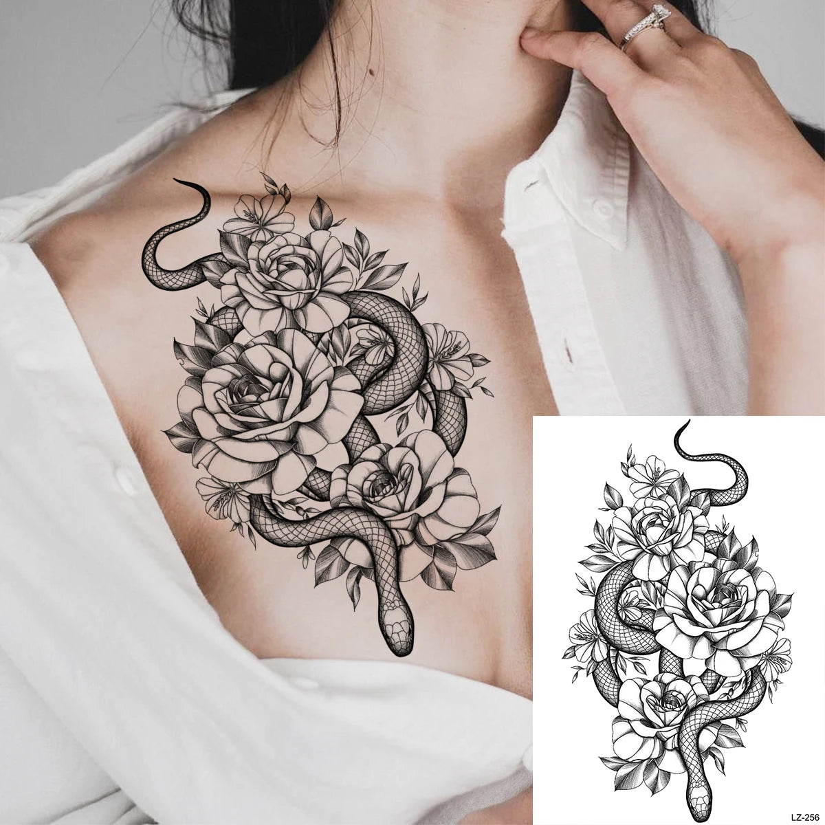 Festival-Tattoo Mandala – Temporärer Körperschmuck