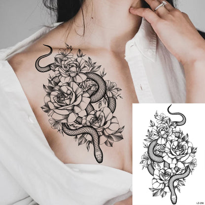 Festival-Tattoo Mandala – Temporärer Körperschmuck
