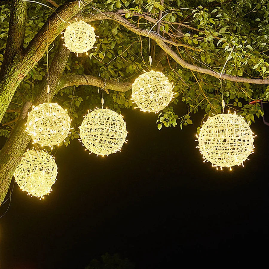 LED-Rattanlichter – warmes Leuchten