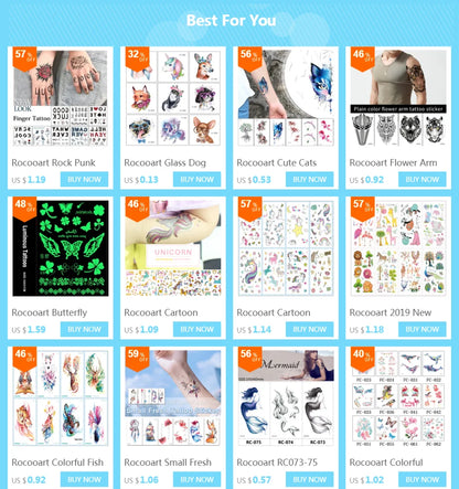 Glitzer-Tattoos – Fairy Vibes