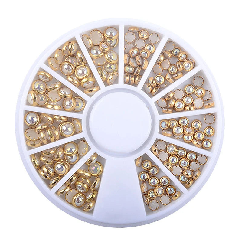 Nail Rhinestone Box – Bunte Kristalle