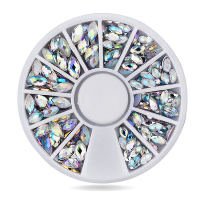 Nail Rhinestone Box – Bunte Kristalle