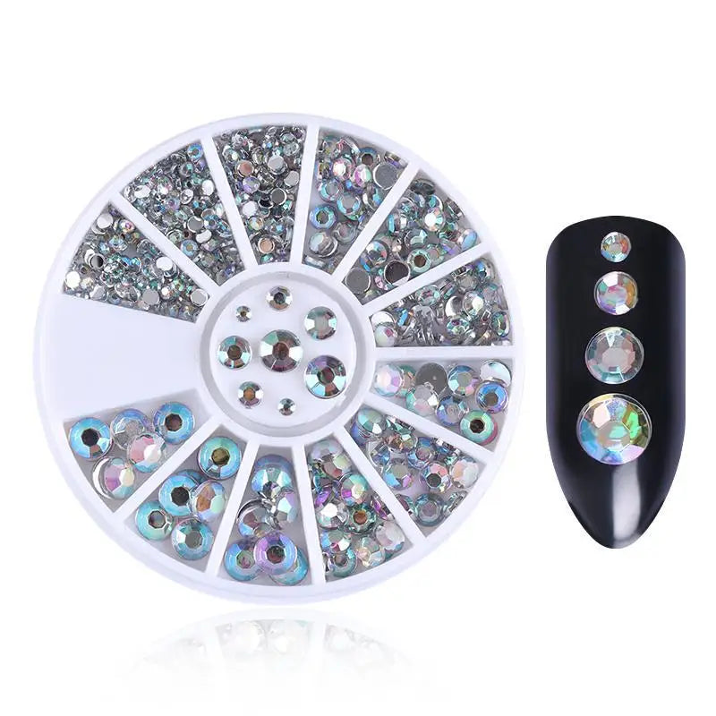 Nail Rhinestone Box – Bunte Kristalle