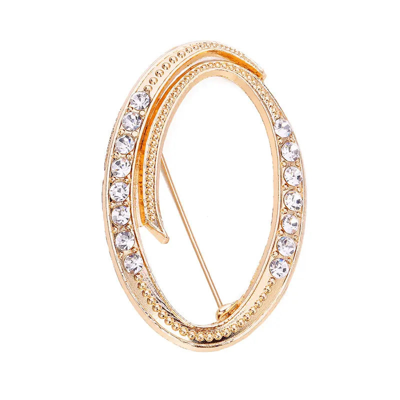 Strass Brosche– Glänzendes Accessoire