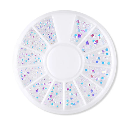 Nail Rhinestone Box – Bunte Kristalle