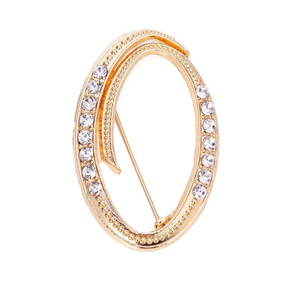 Strass Brosche– Glänzendes Accessoire