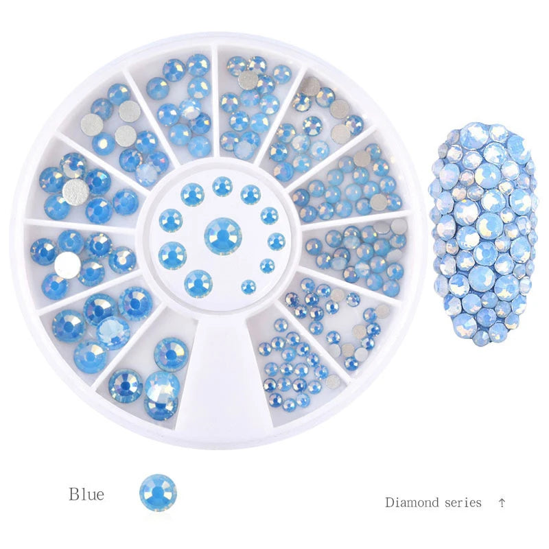 Nail Rhinestone Box – Bunte Kristalle