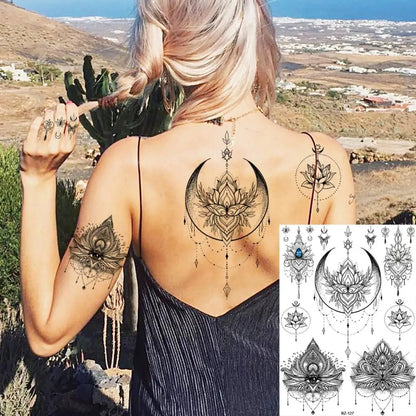 Festival-Tattoo Mandala – Temporärer Körperschmuck