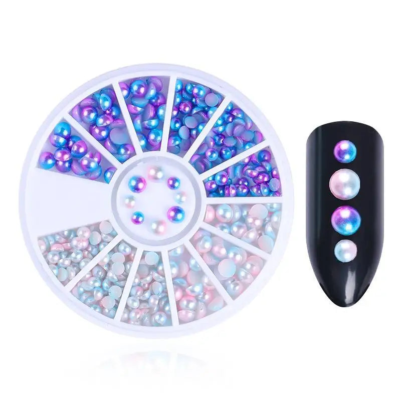 Nail Rhinestone Box – Bunte Kristalle