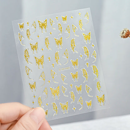 3D Nail Sticker – Sonne, Mond & Sterne