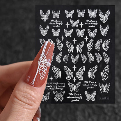 Nailsticker – Florale Reliefkunst