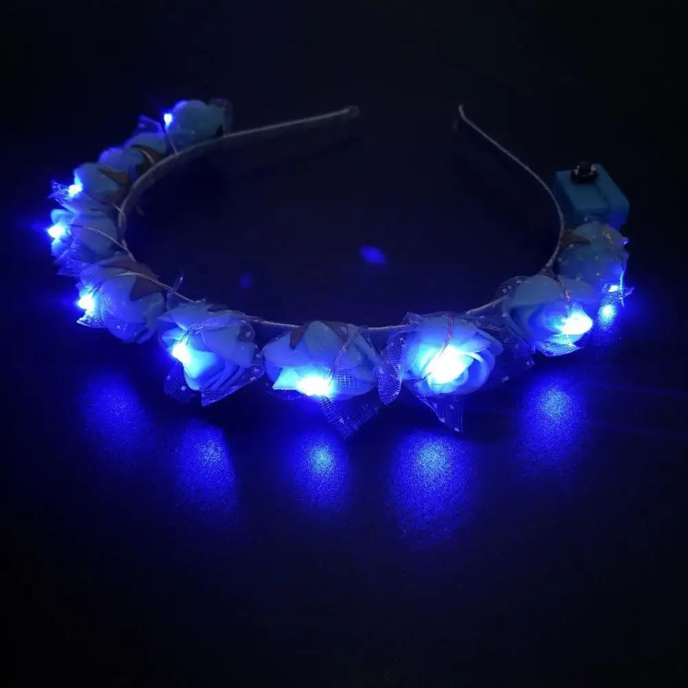 LED-Blumenkranz – Festivalaccessoires