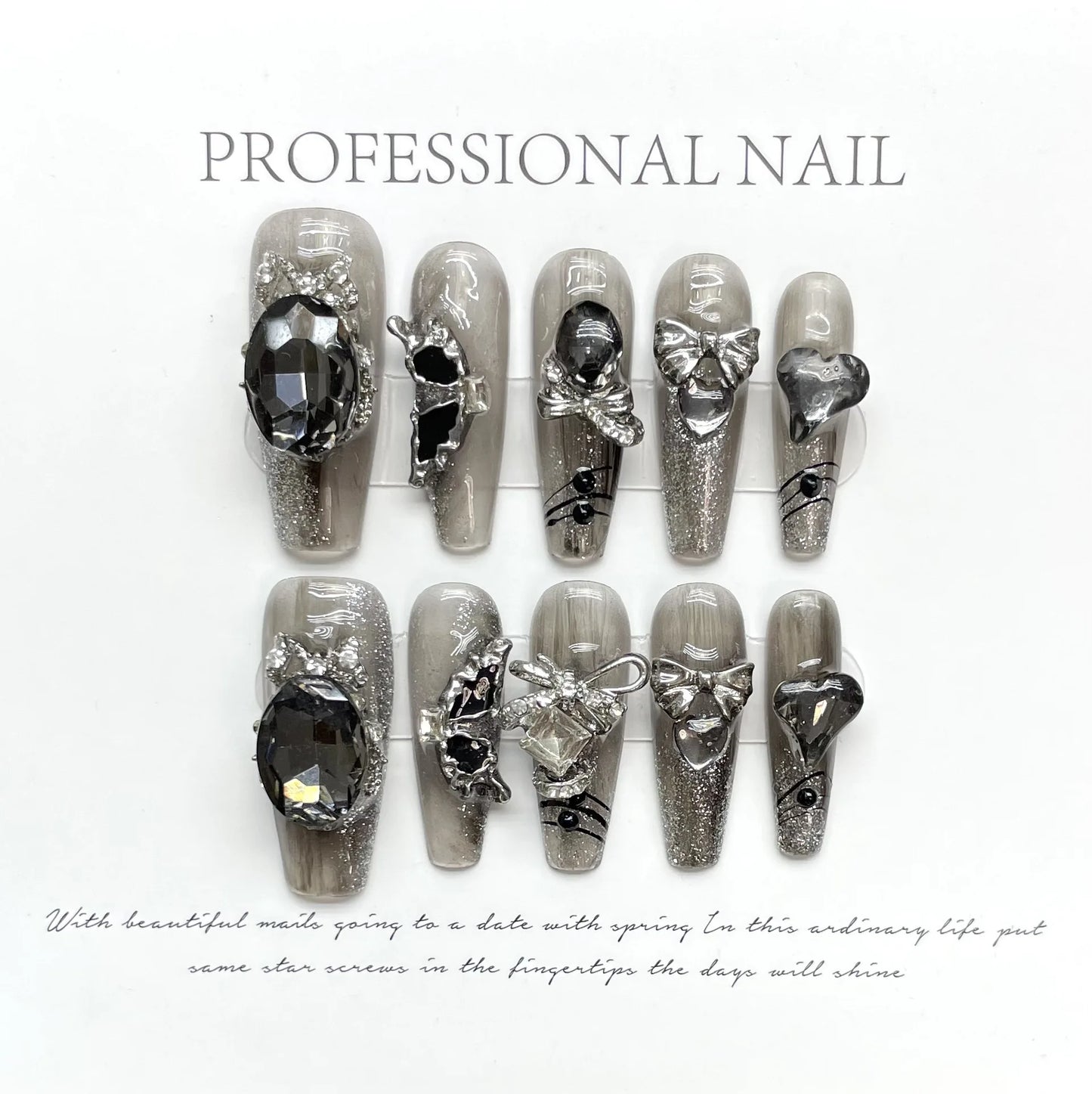 Gothic Glam Press-On Nails