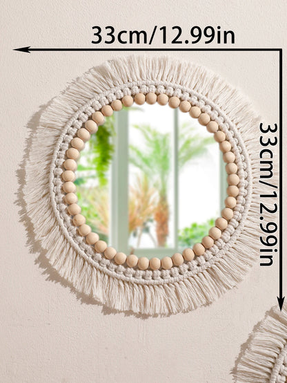 Makramee-Wandspiegel – Boho-Charme